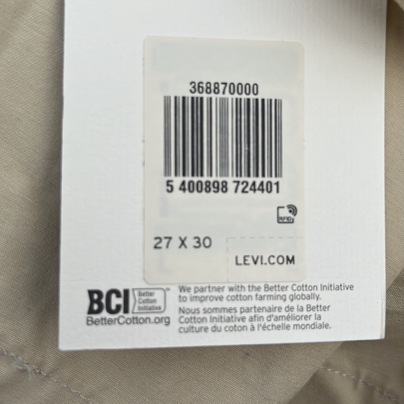 NWT Levi’s Premium Pleated High Loose Khaki Tan Pants - Picture 6 of 7